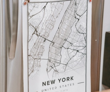 A map displaying a housing scheme in New York