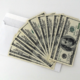 Closeup of hundred-dollar notes