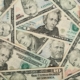 Closeup of twenty-dollar notes