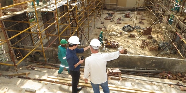 Ongoing office construction after the approval of a commercial construction loan
